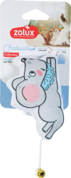 Jouet chat - Souris avec clochette et herbe à chat 11cm 
