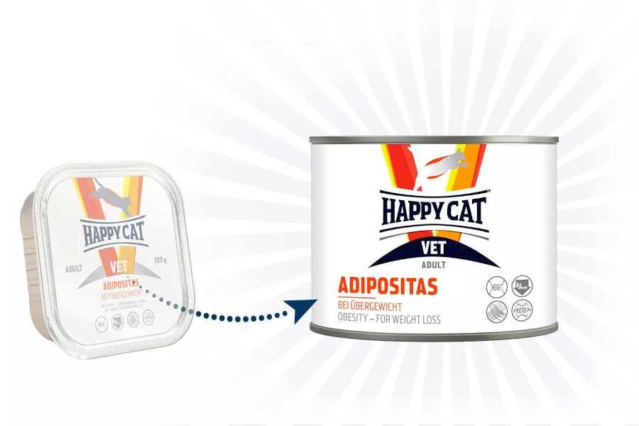 Pâtée Happy Cat VET Adipositas - 6x 200g