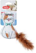 Jouet Zolux Chat - Fleur avec plumes 