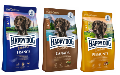 HAPPYDOG SANS CEREALES 3 x 4kg